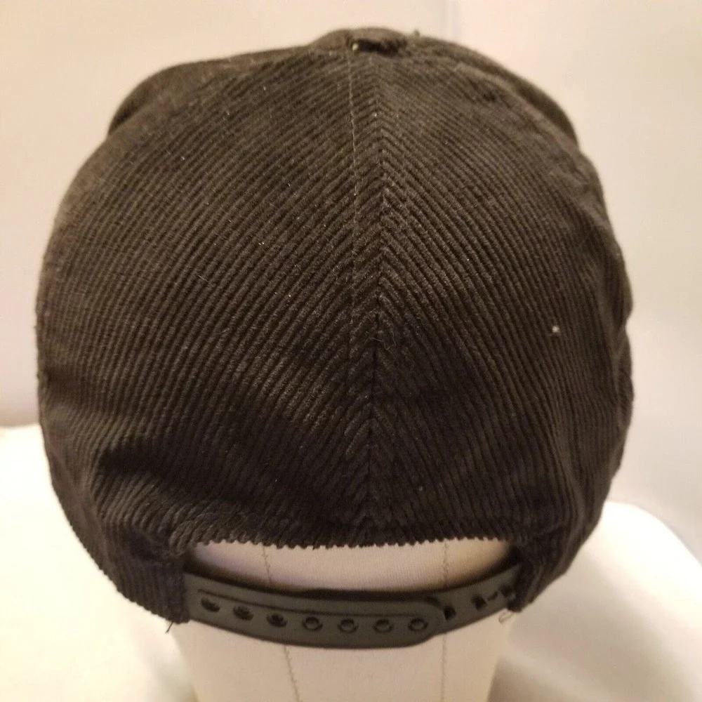 Vintage Made‎ In USA Operation Desert Storm Black SnapBack Corduroy Trucker Hat